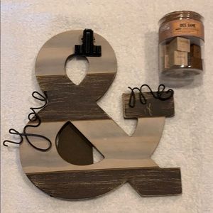 You & Me Sign plus NWT Cocktail Hour Dice Game